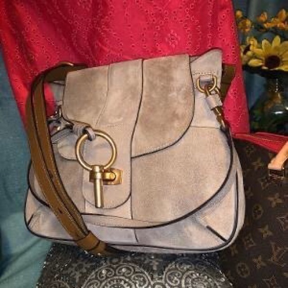 Chloe Lexa Motty Grey Shoulder Bag - Picture 3 of 8